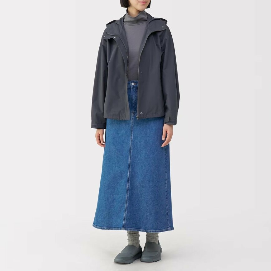 無印良品公式　かかとが踏める 撥水中わた入りスリッポン　画像