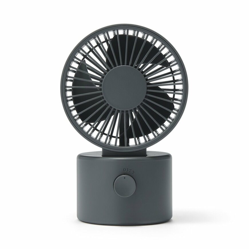 出所：無印良品公式　首振り機能付き　コードレスデスクファン