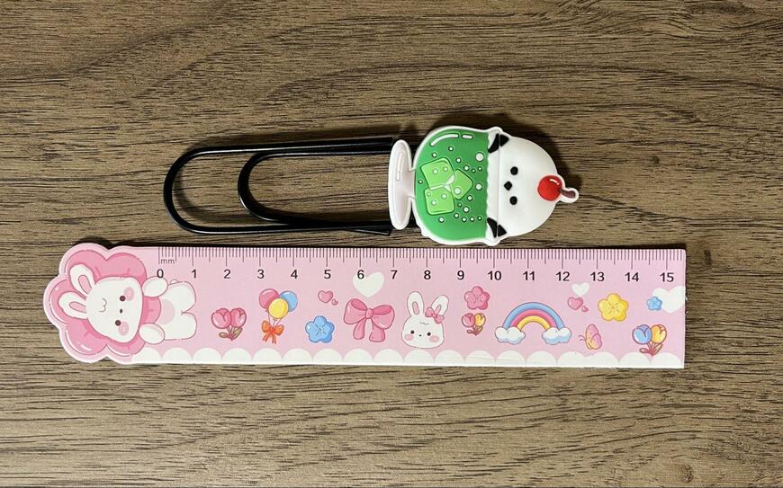 キャンドゥ、ビッグクリップ2P ソーダの中にシマエナガ 画像