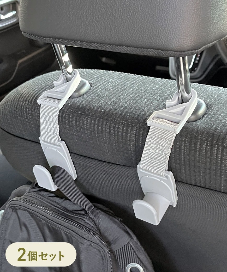 3COINS公式　CARフック2個セット画像