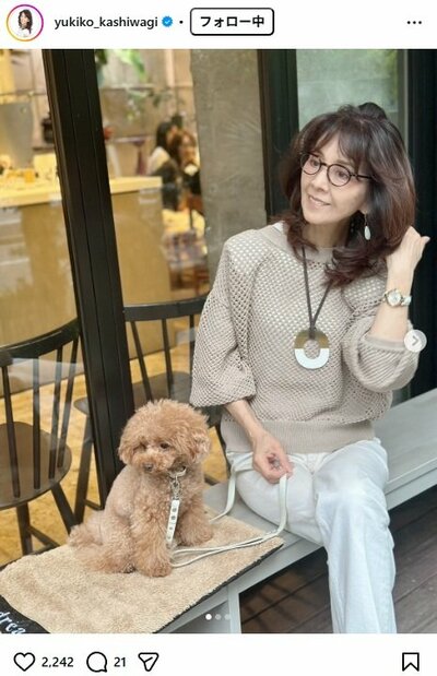 柏木由紀子のInstagram投稿
