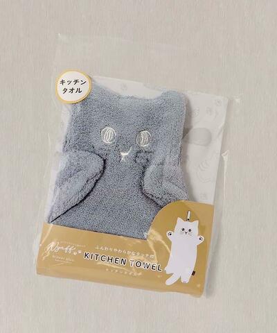 Bleu Bleuet（ブルーブルーエ）、にゃふにゃふキッチンタオル商品画像