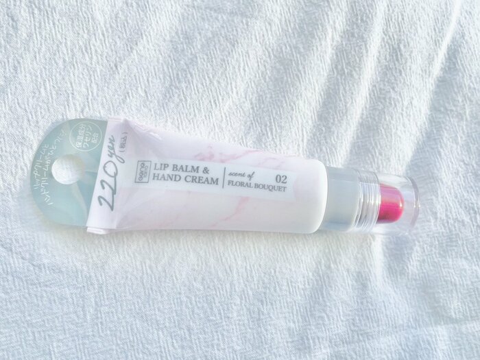 Gene Tokyoリップ&ハンドクリームの02番のパッケージ(表面)