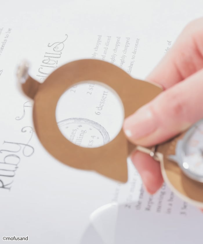 開けばルーペになる遊び心