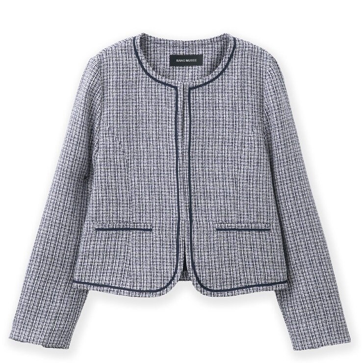 1枚あると便利な定番ジャケット。上品なデザインでフォーマルな場にぴったりです／出所：しまむら公式 レディース ジャケット