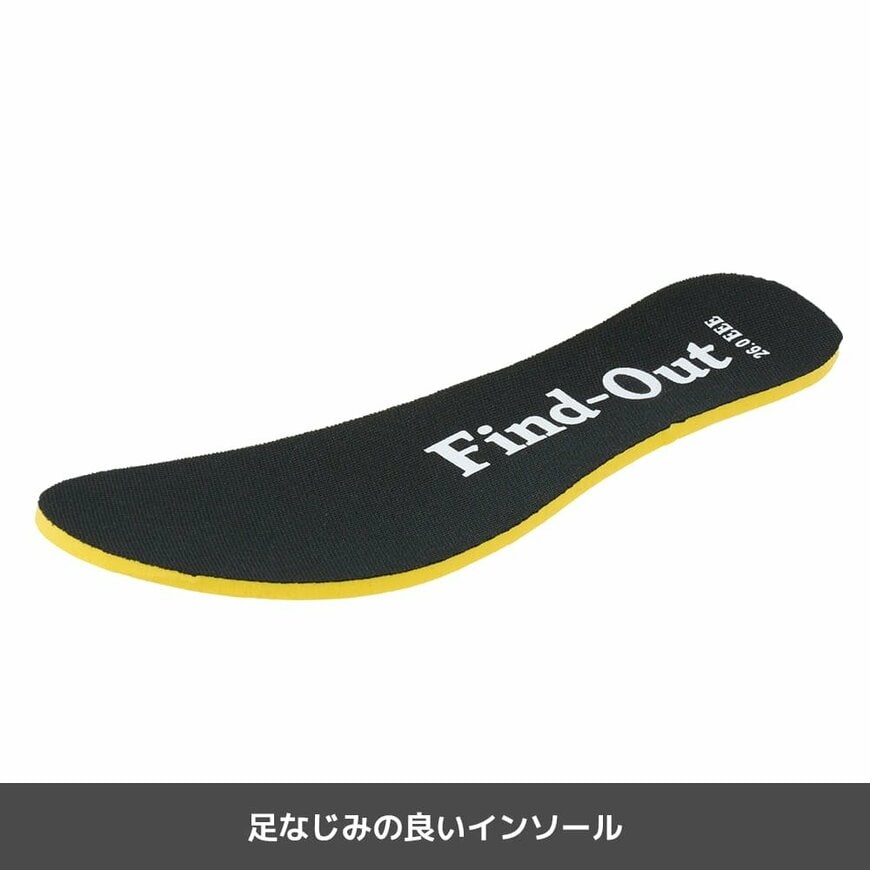 足なじみの良いインソールを採用しています
