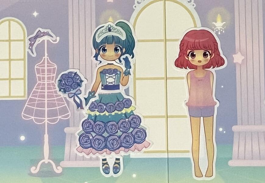 筆者撮影（セリア、ドレスアップシールバッグ ファンタジーキャッスル）