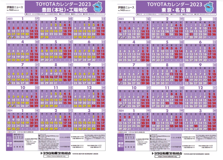 出所：トヨタ自動車労働組合