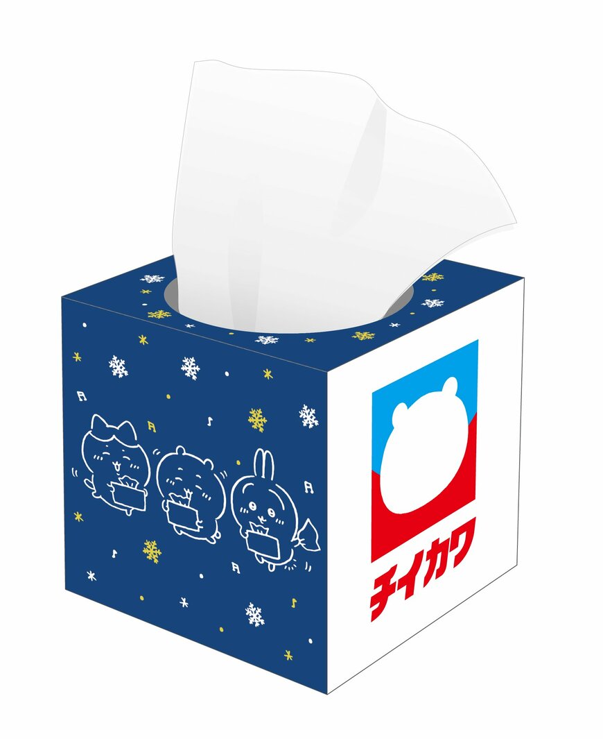 出所：イトーヨーカドー公式　コラボロゴ ちいかわBOXティッシュ