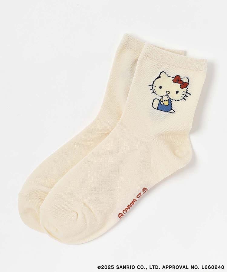 ブルーブルーエ公式　ハローキティジャガードソックスの画像