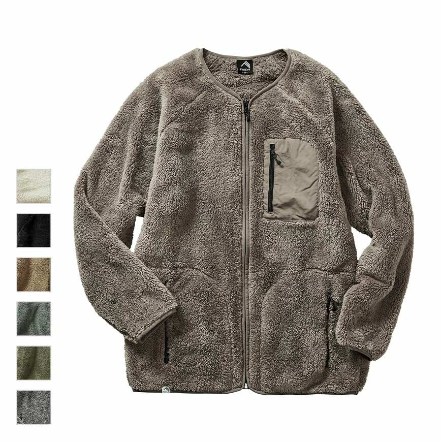 ワークマン公式　ストレッチフリースノーカラージャケット