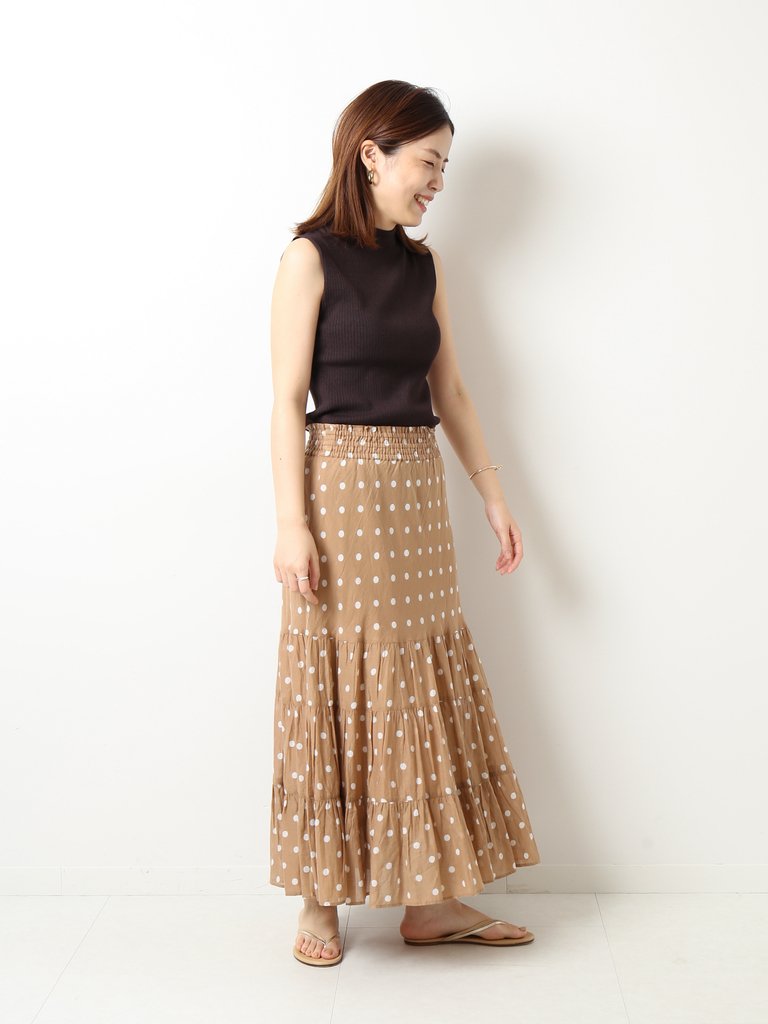 ne Quittez pas - Spick&Span別注ドットマキシスカート ￥14,300