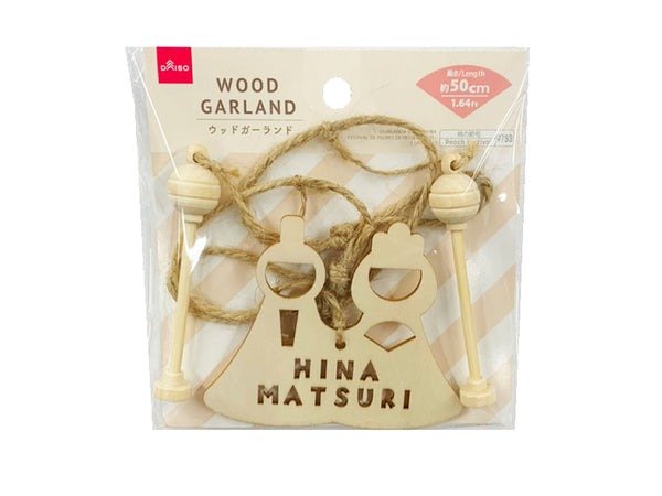出所：ダイソー公式 ウッドガーランド（桃の節句、3個）