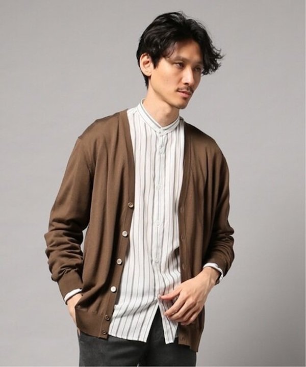 エディフィス - 16ゲージ Vネックカーディガン ¥14,300（税込）