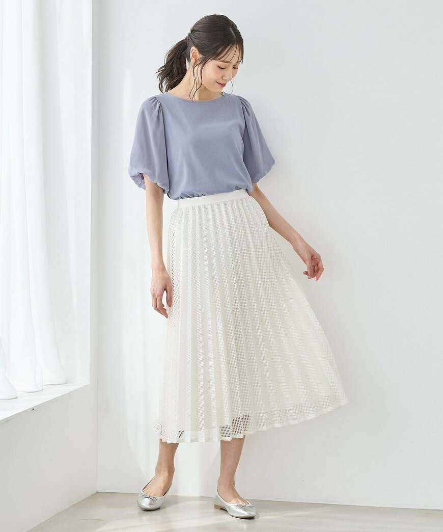 出所：ハニーズ公式　ボリューム袖Ｔシャツ