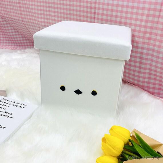 出所：ニトリ公式通販ニトリネット ぼく、シマエナガ。　収納スツール(ホワイト)