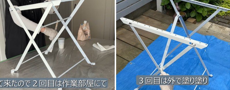 塗装の様子
