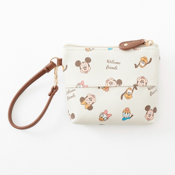 しまむら公式 ポーチ Disney 3点セットティッシュポーチ画像
