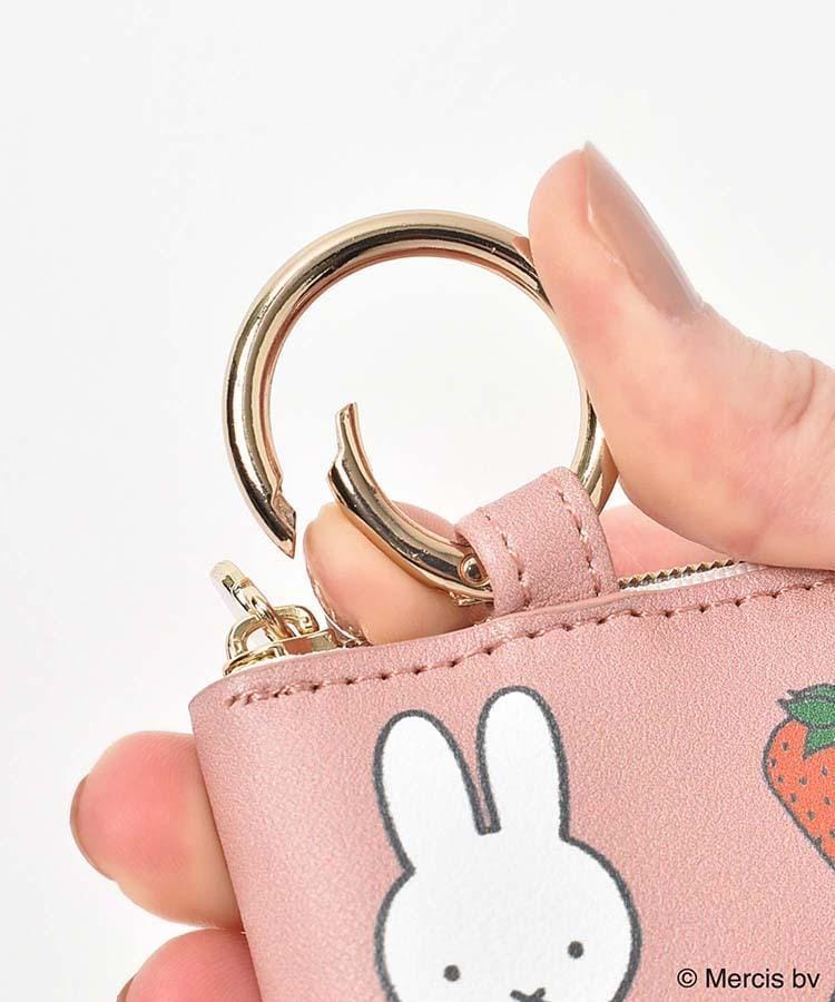 ブルーブルーエ、イチゴミッフィーカラビナ付きケース商品写真