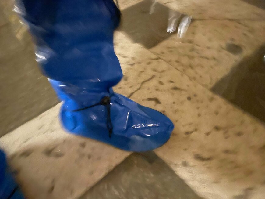 異常潮位現象「アクア・アルタ」用のビニール