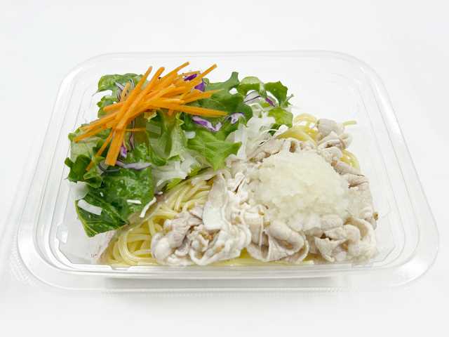 香味ドレッシングの豚しゃぶパスタサラダ