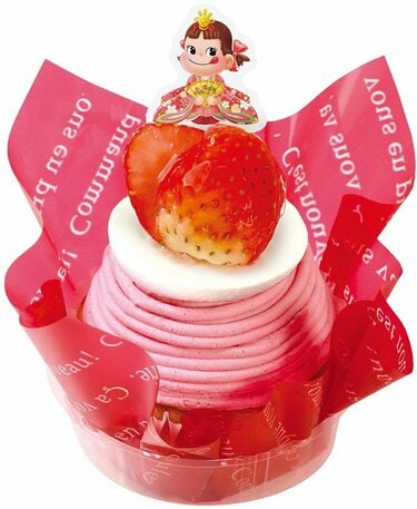 不二家「ペコちゃんのひなまつりケーキ」ひとり用だから人数にあわせ