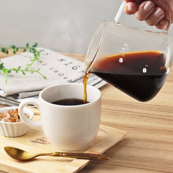 1回に1～2杯分のコーヒーが淹れられる