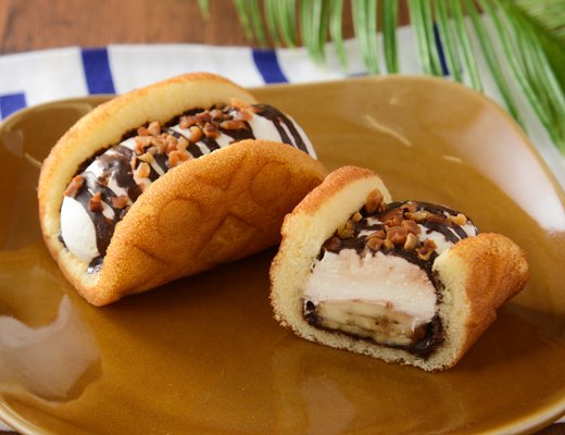 ローソンの新商品:チョコバナナワッフル