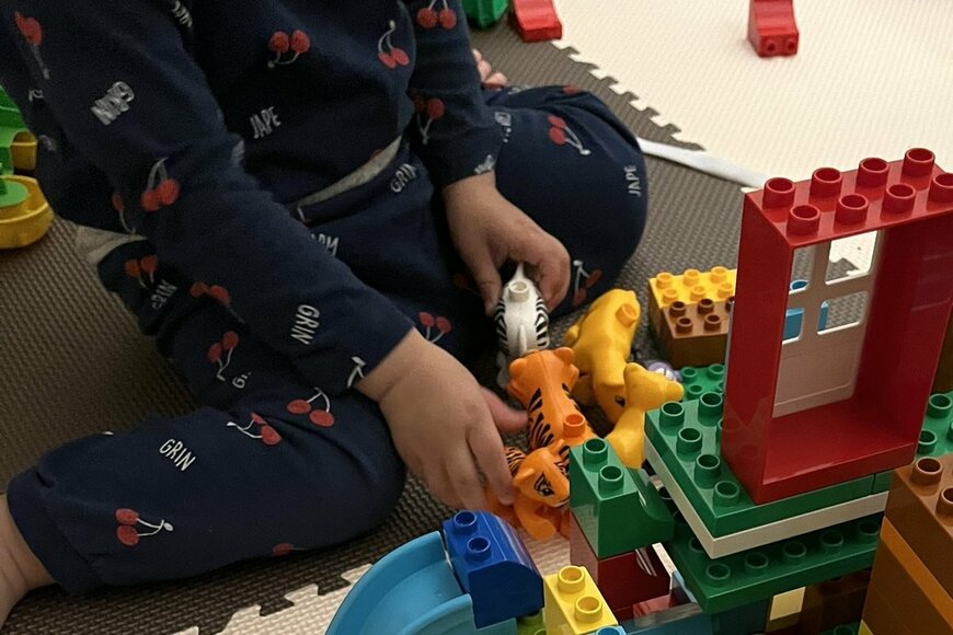 こだわりを見せる2歳児「ブロック上手にできたね」→「LEGO！！！」　壮大すぎる作品の数々に反響も！