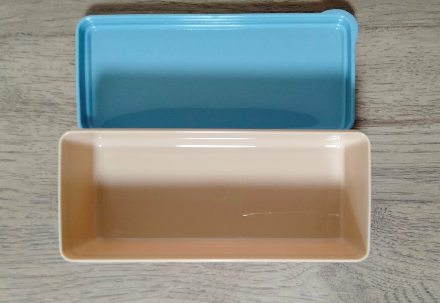 筆者撮影（セリア、ミモザ＆スズラン スリムランチ 540ml）