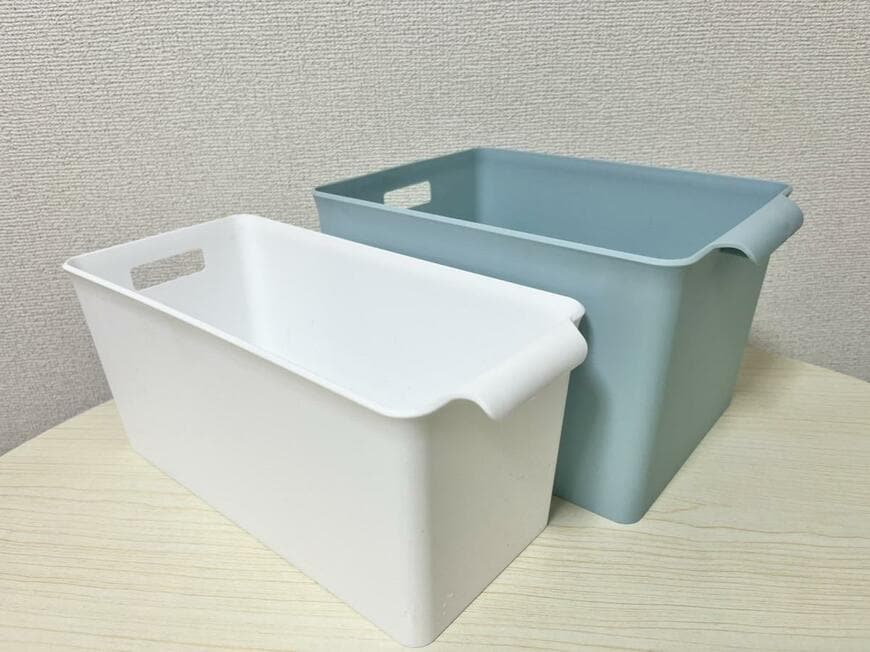 手前:ラッセバスケット スリム、奥:ラッセバスケット ワイド
