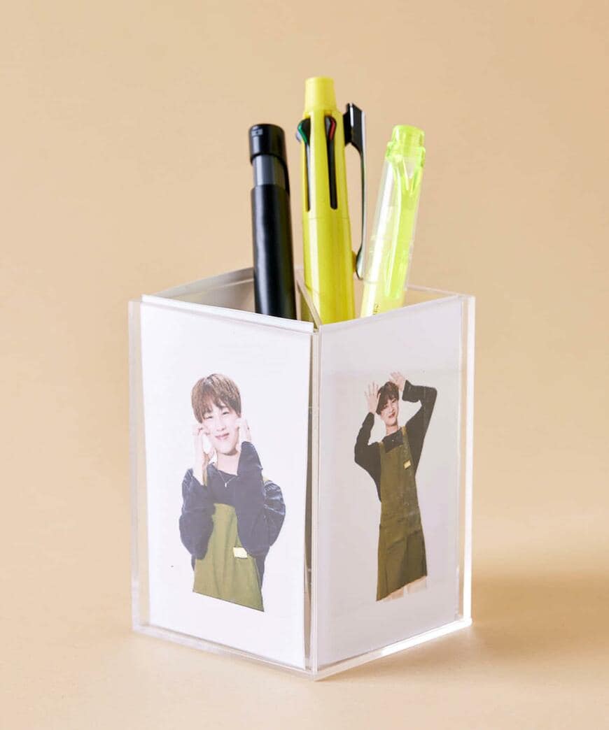 3COINS、推し収納ペンスタンドトレカ用/推し活 画像