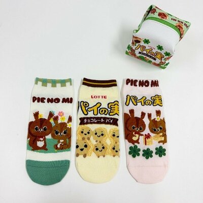 しまむらパーク しまむら 3足組スニーカーインソックス（パイの実）商品画像