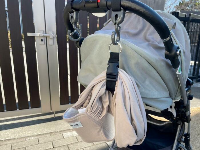 ベビーカーに吊るしておくのもいいでしょう