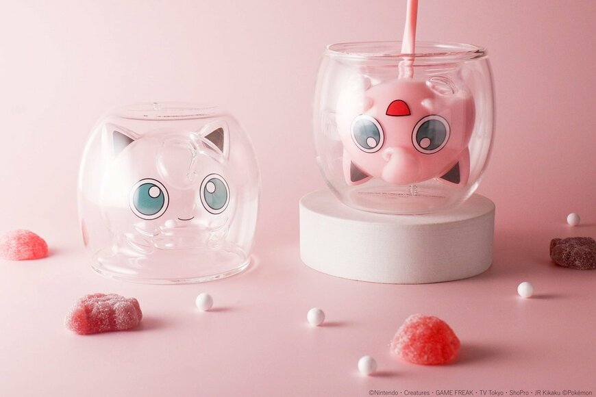 ポケモン・プリン＆カビゴンが飲み物を注ぐと出現！思わず飲みすぎちゃう？コラボグラス登場