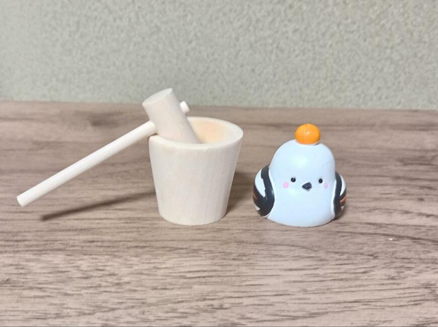 筆者撮影（セリア、リトルフレンド 鏡もち シマエナガ）