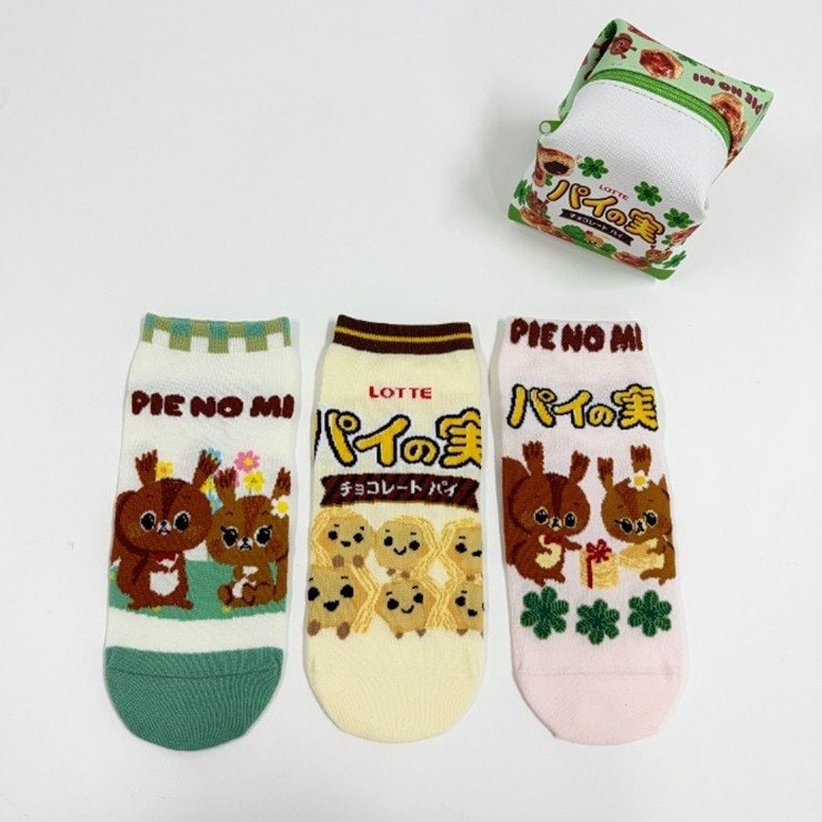 出所：しまむらパーク しまむら 3足組スニーカーインソックス（パイの実）
