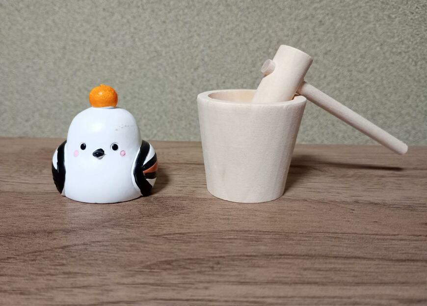 筆者撮影（セリア、木製オブジェ 杵と臼）