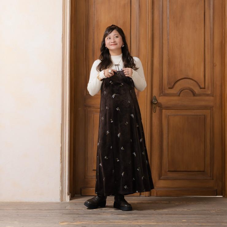 出所：しまむらパーク レディース　ベロアキャミワンピース(Taiyou)