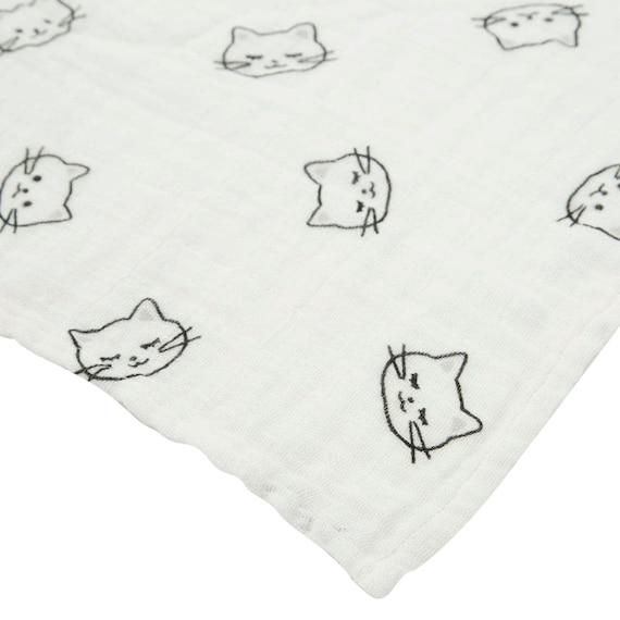 ニトリ、ガーゼブランケット(ネコ GY)商品画像