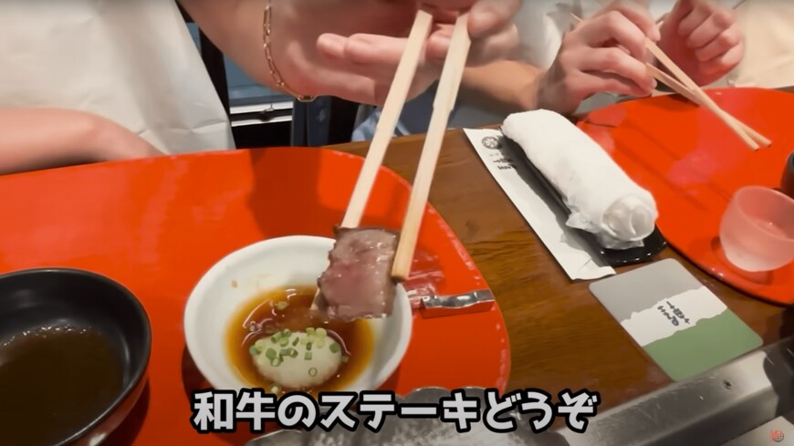 アメリカ人姉妹初めての和牛