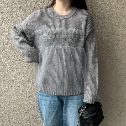 レディース　ニットプルオーバー（akaru）