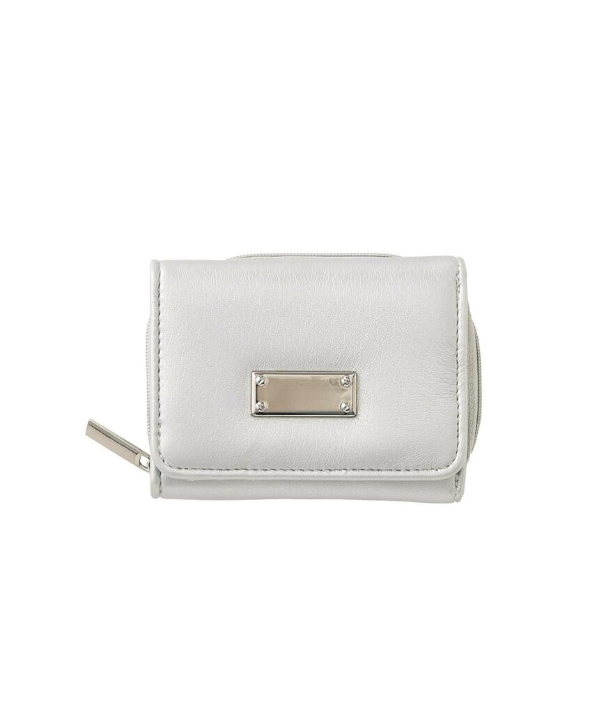 3COINS、メタルプレート付きミニウォレット画像