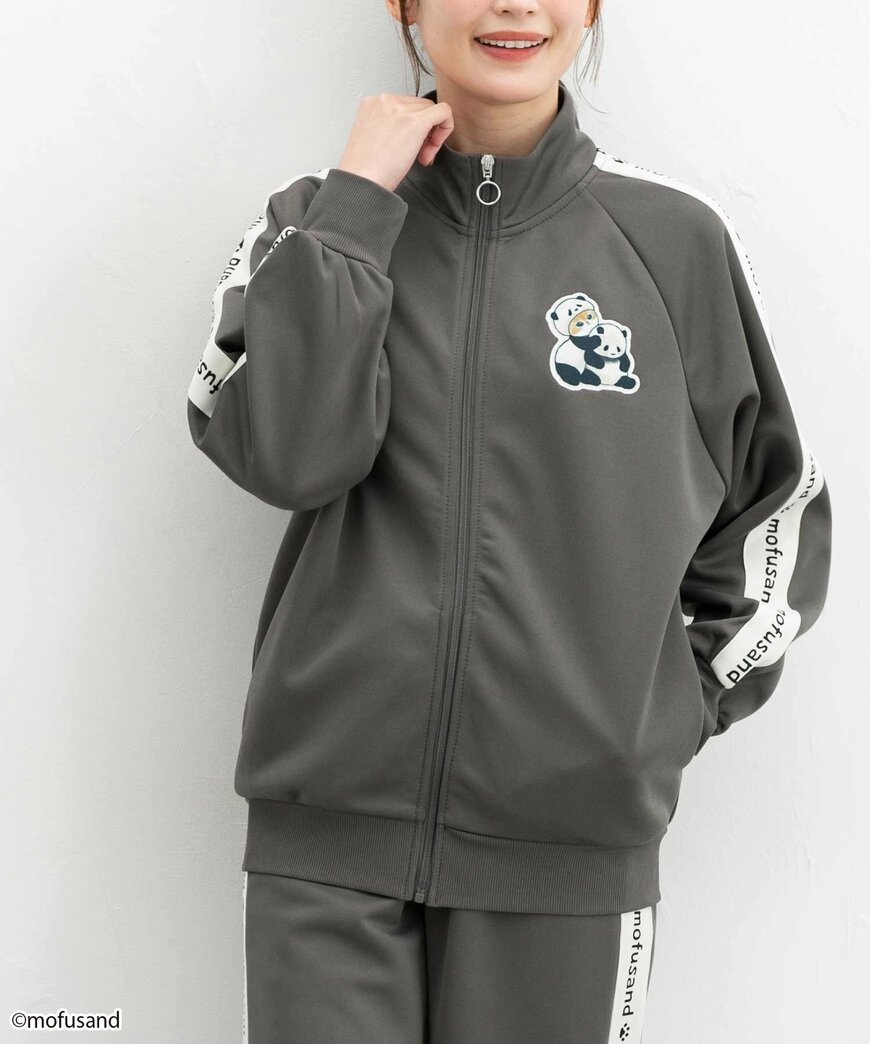 ハニーズ公式　mofusand／トラックジャケット（スミクロ）