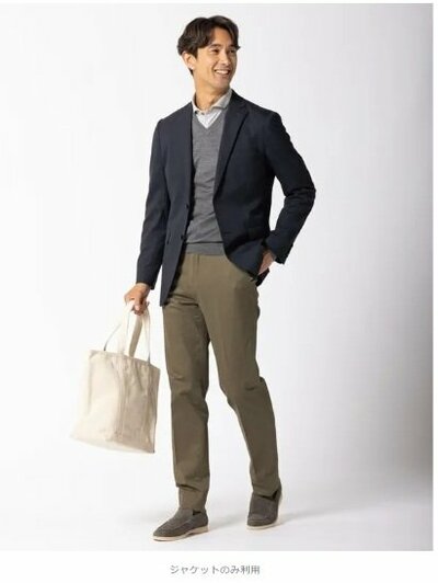 洗える 着回しクロススーツ LES MUES スリム