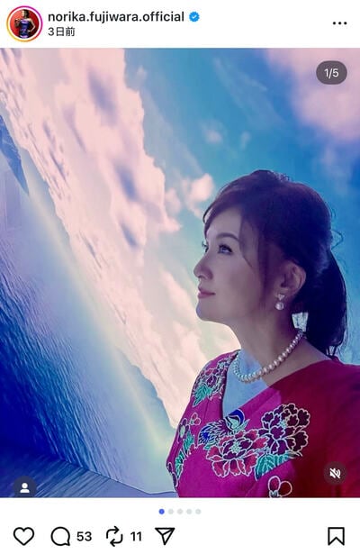 藤原紀香のInstagram投稿