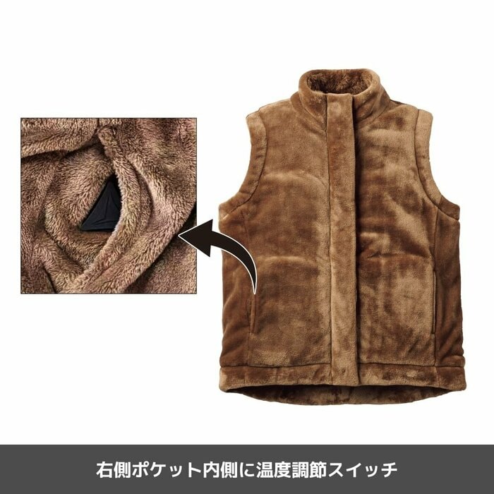 厚手のニットなどの上からでも楽に羽織ることが可能