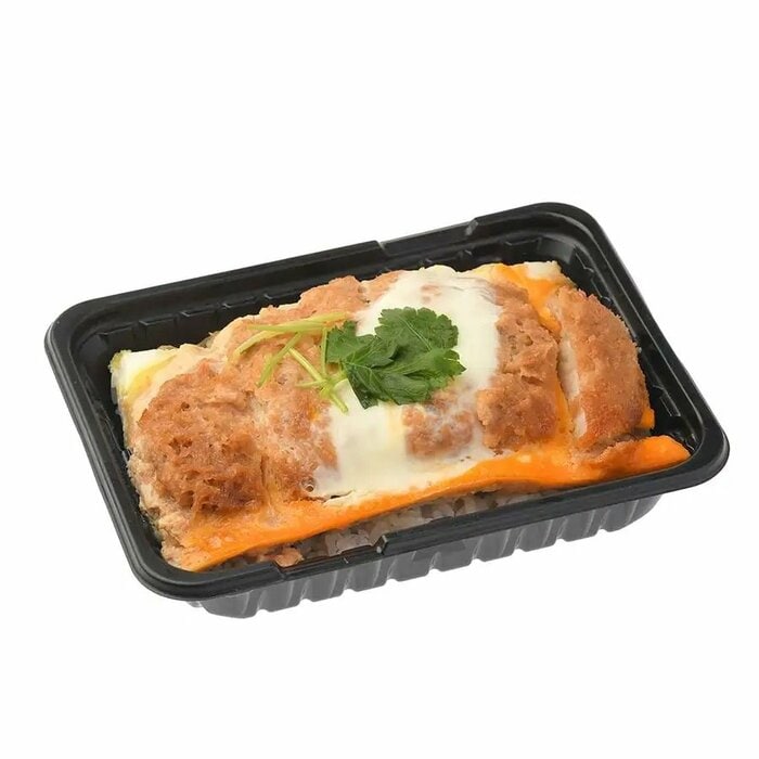 カナダ産三元豚のとんかつをたっぷりとのせたお弁当