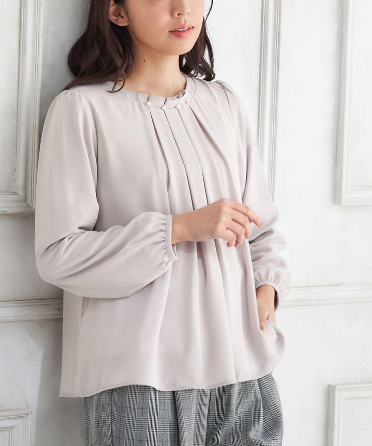 出所：ハニーズ公式通販 あったか裏地ブラウス