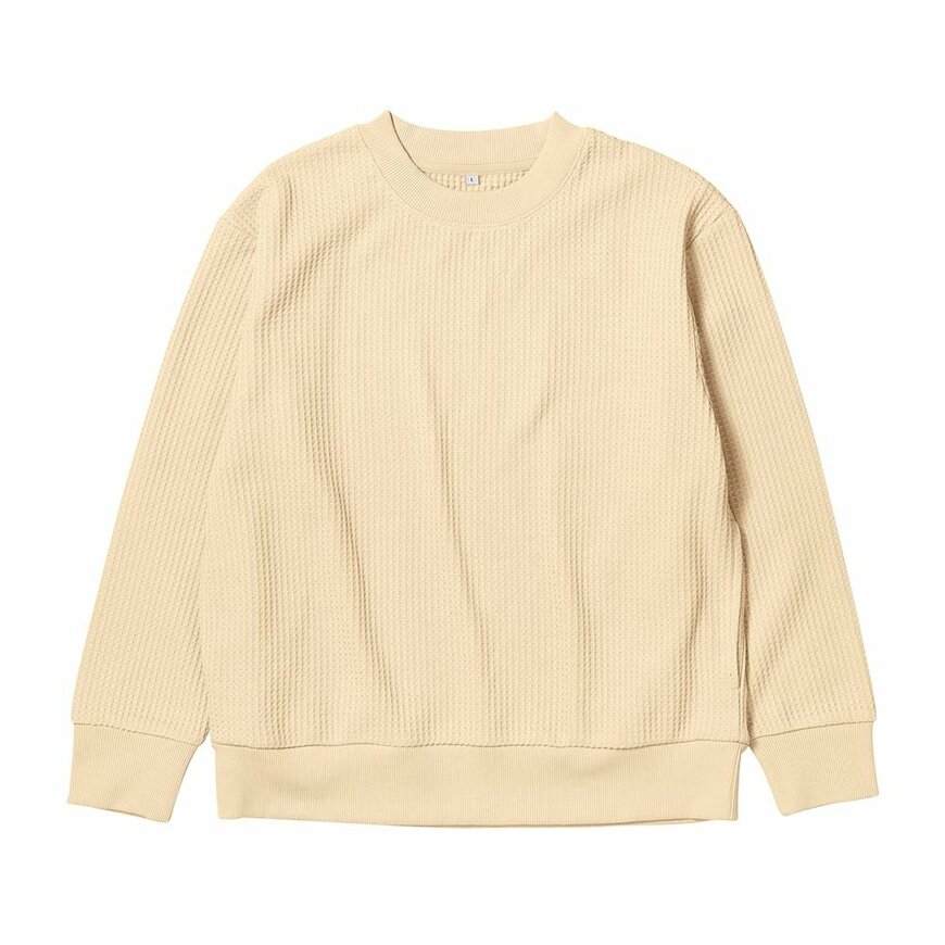 出所：ワークマン公式　レディースウォームワッフルクルーネック